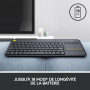 Logitech K400 Plus Clavier Sans Fil Touch TV Avec Contrôle Média et Pavé Tactile