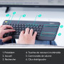 Logitech K400 Plus Clavier Sans Fil Touch TV Avec Contrôle Média et Pavé Tactile