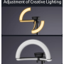 Ring light Moxom adjustable rechargeable