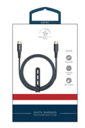 Santa Barbara Polo Racquet Club Alva – Câble de charge et de données Type-C vers Type-C PD 60W
