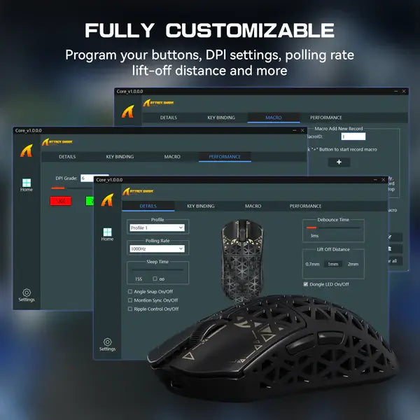 ATTACK SHARK R5 Ultra Black
