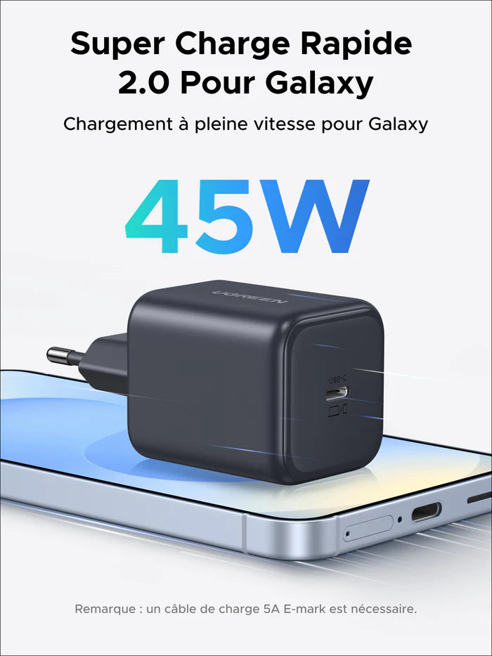 UGREEN GaN 45W  + Câble  100w