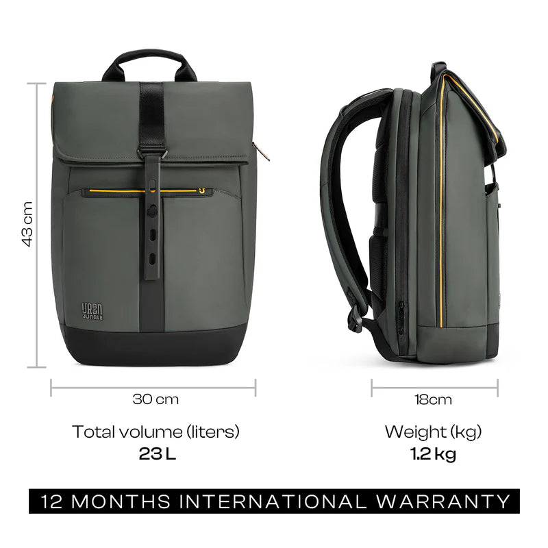 Urban Jungle Venture Workpack Noir Sac à Dos Laptop 16″ 23L