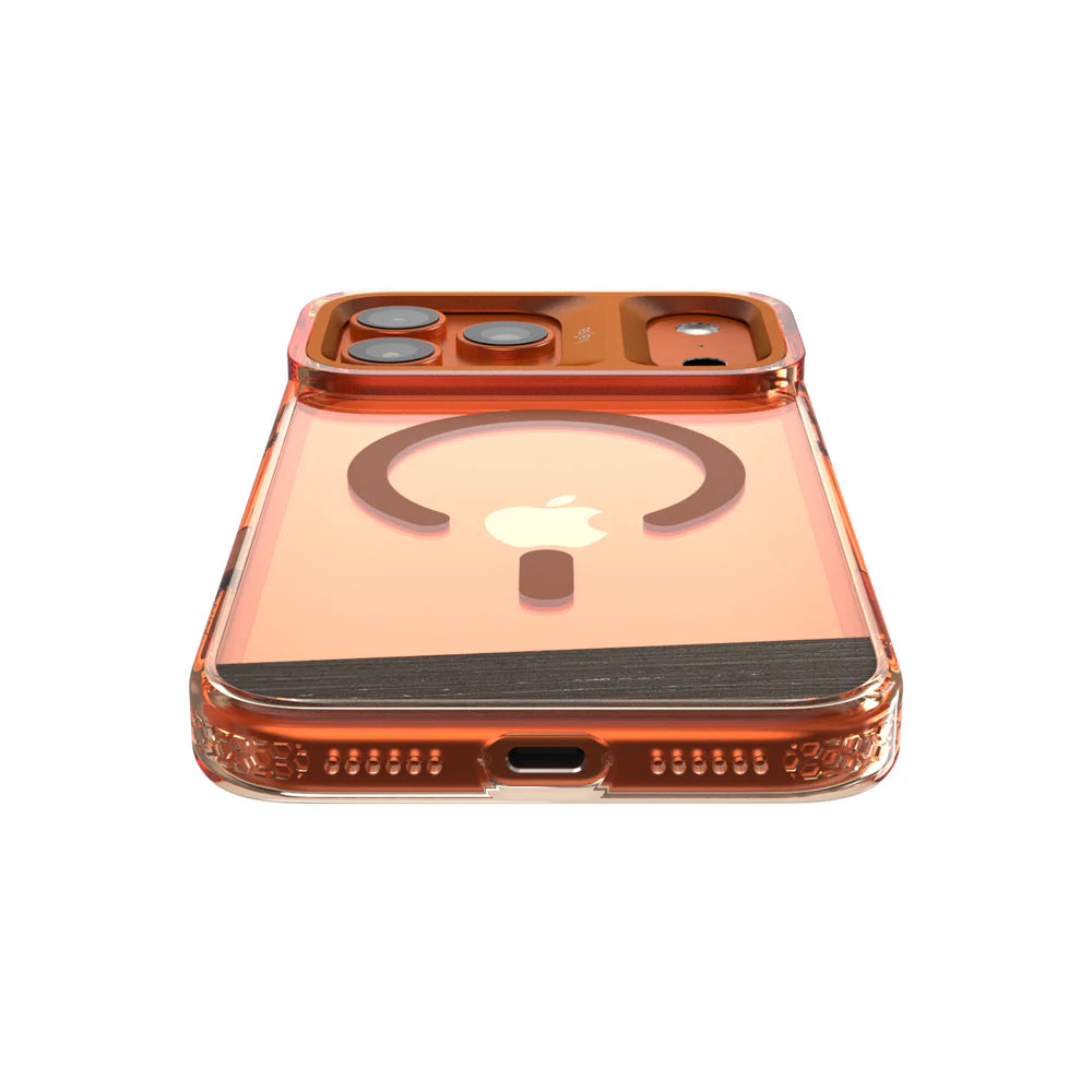 Coque Kajsa Trans-Shield Collection – Lumber Back Case pour iPhone 17 Pro Max – Compatible MagSafe