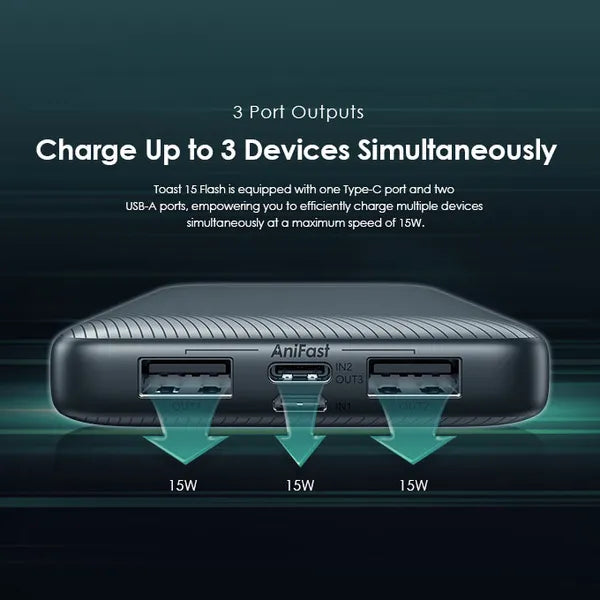 Oraimo Toast 15 Flash 10000mAh Fast Charging Power Bank