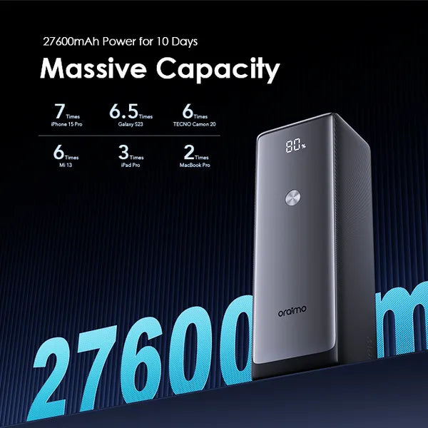Oraimo Power Jet 130W 26700 mah