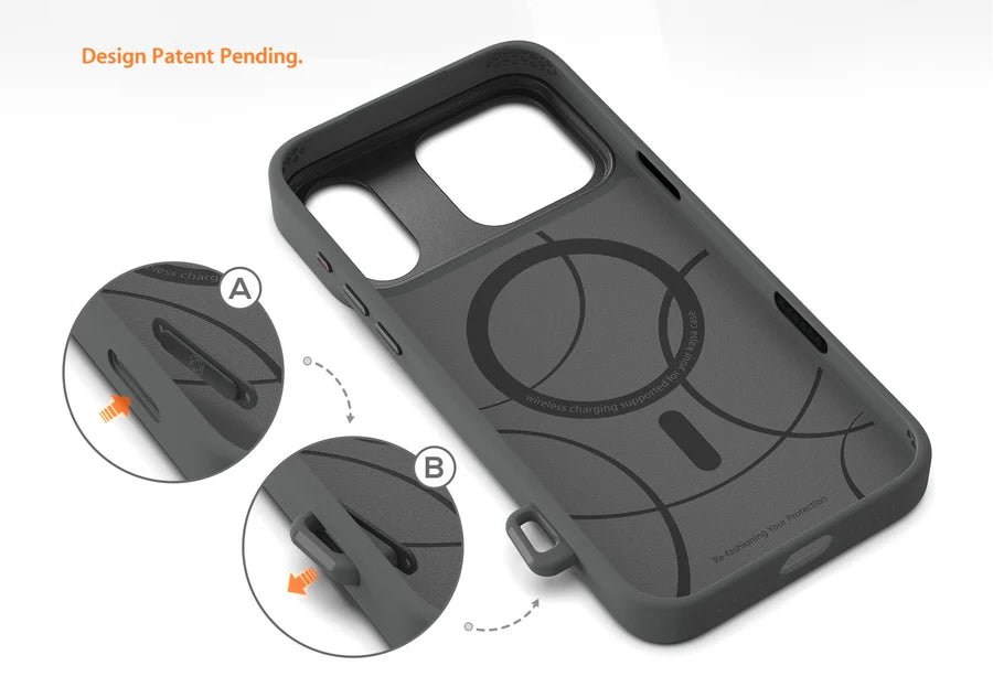 Coque Kajsa Preppie Collection – Elastic Hand Grip Back Case pour iPhone 17 Pro