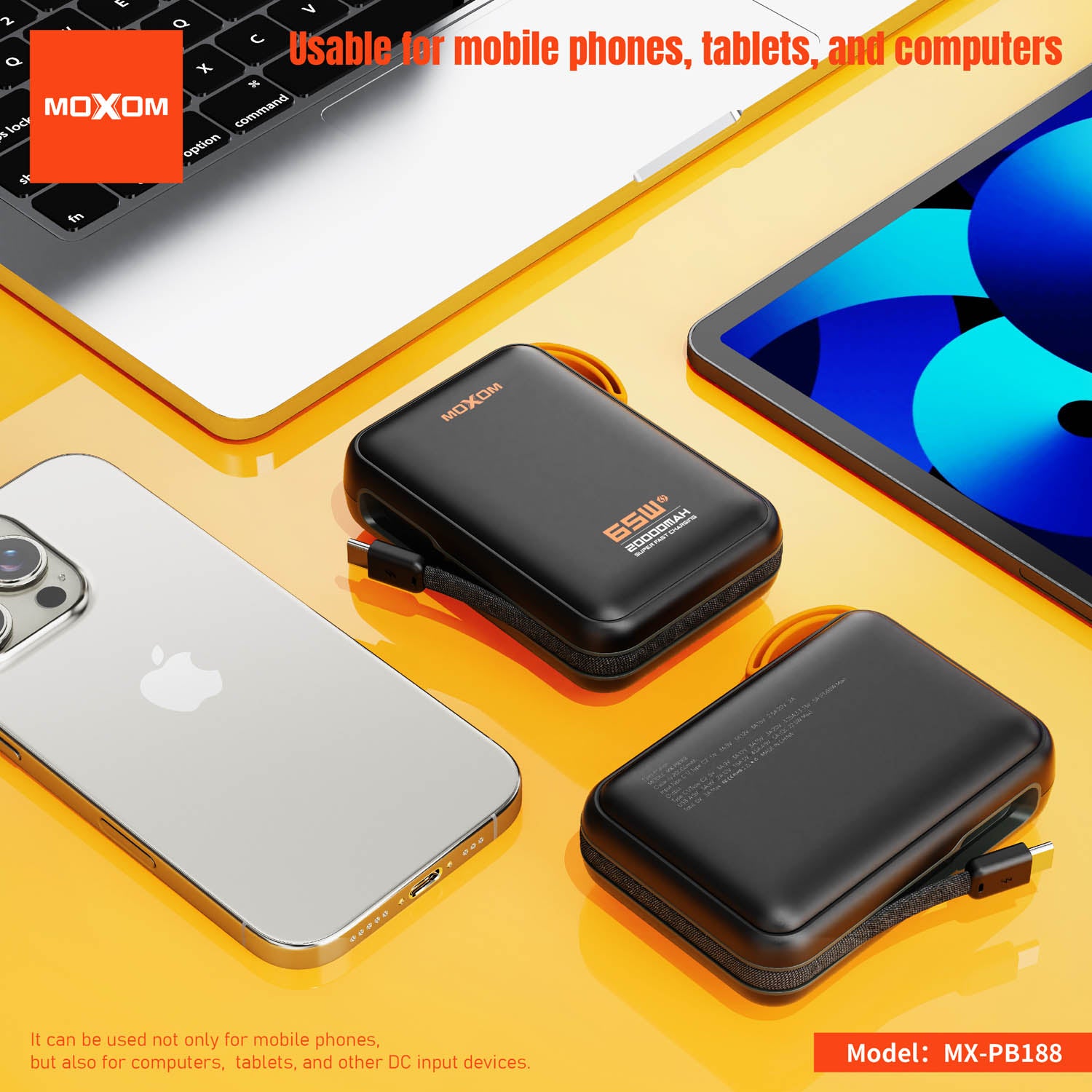 Power Bank MOXOM MX-PB188  65W