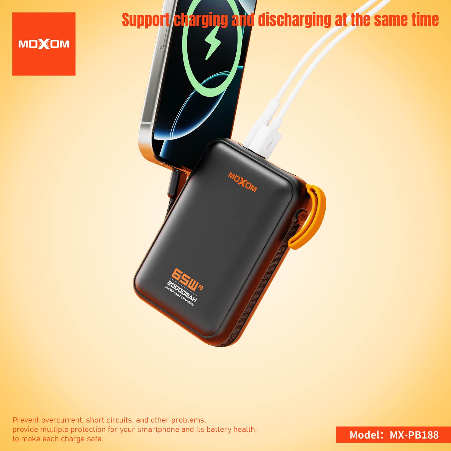 Power Bank MOXOM MX-PB188  65W