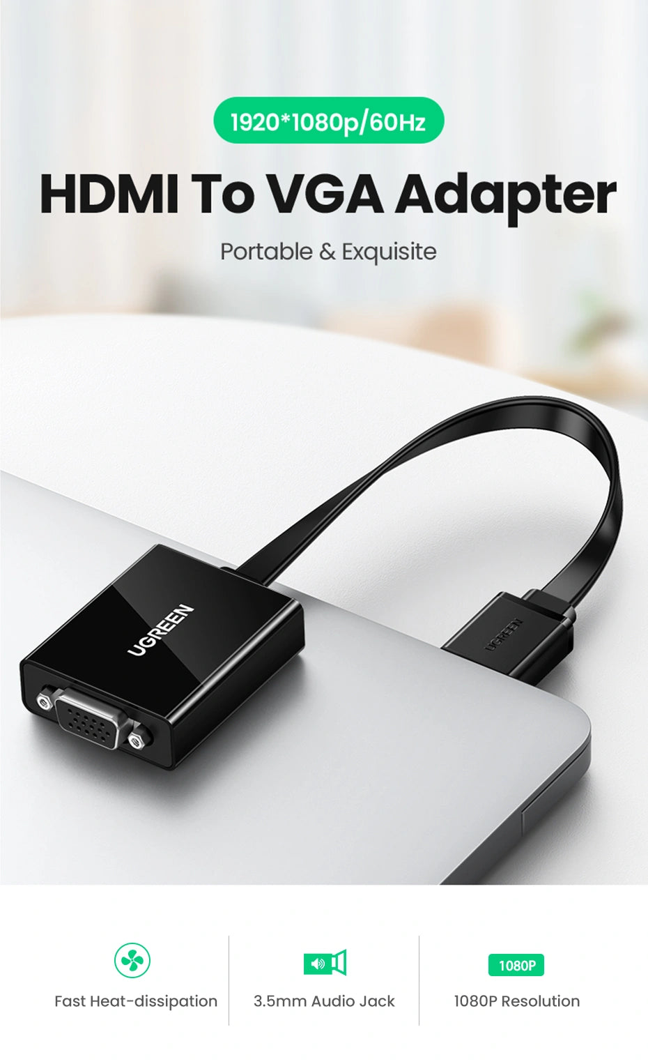Ugreen Adaptateur HDMI to VGA