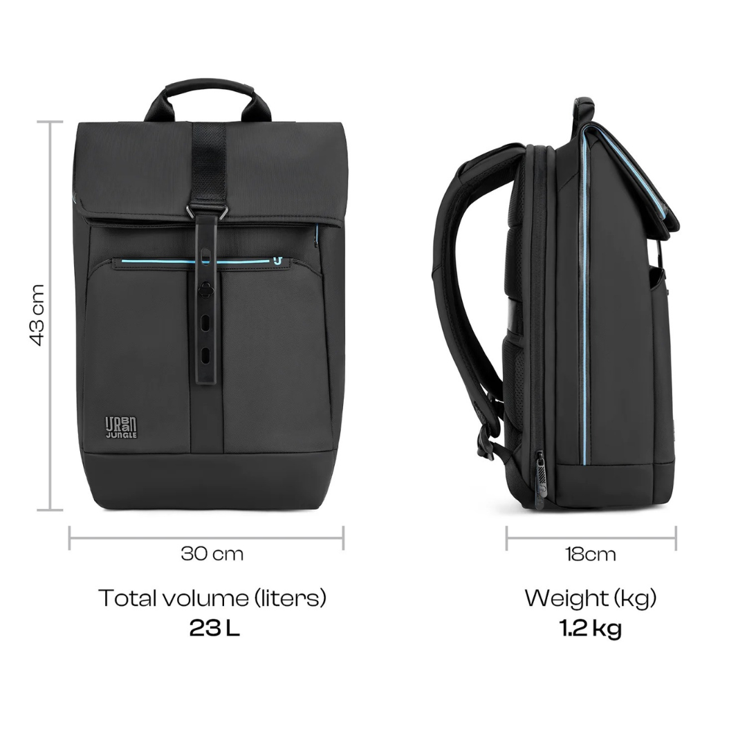 Urban Jungle Venture Workpack Noir Sac à Dos Laptop 16″ 23L