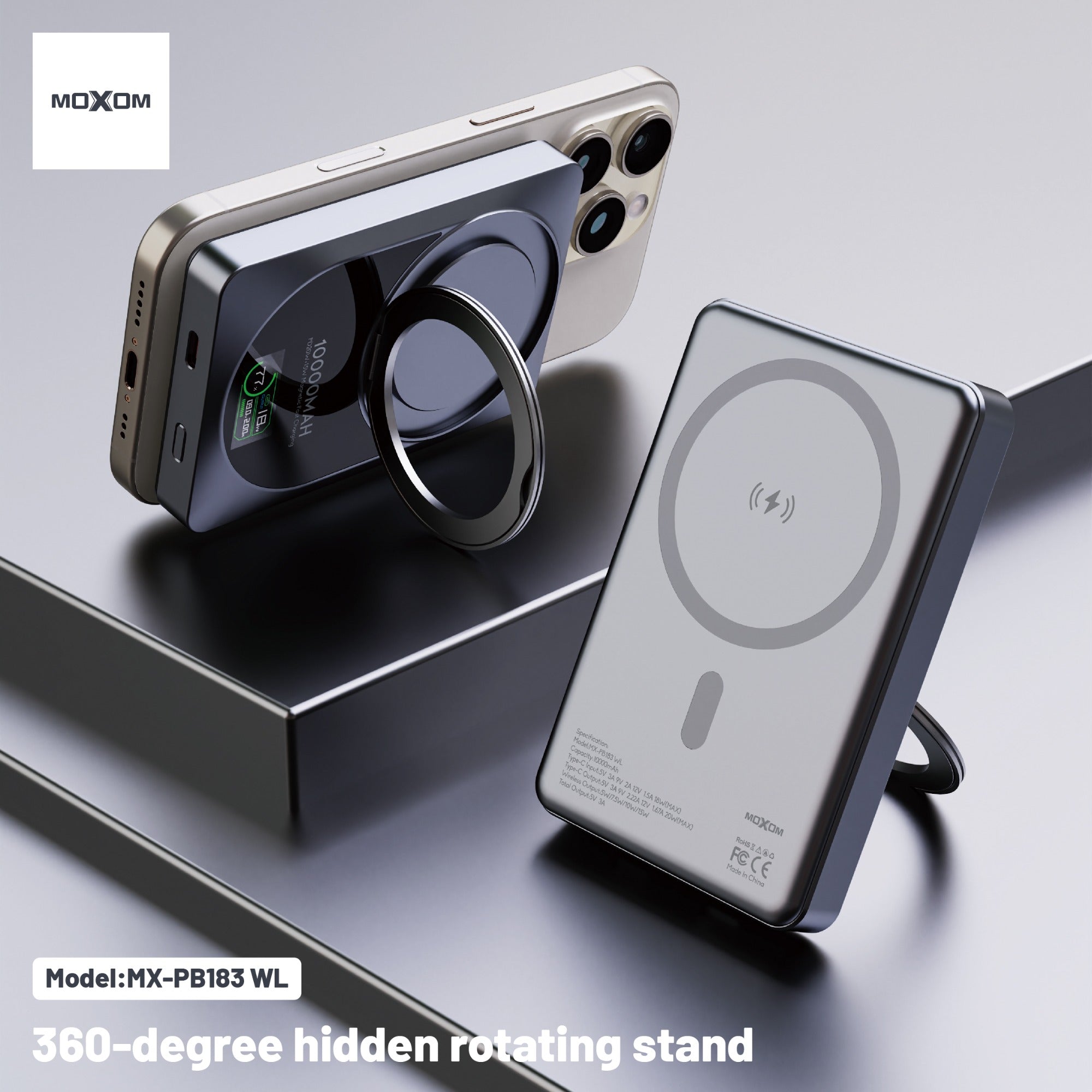 Power Bank MOXOM MX-PB183 WL