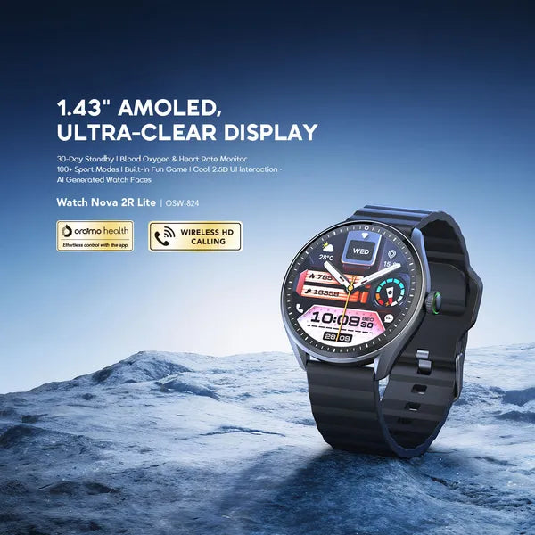 Oraimo Watch Nova 2R Lite 1.43" AMOLED
