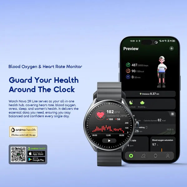 Oraimo Watch Nova 2R Lite 1.43" AMOLED